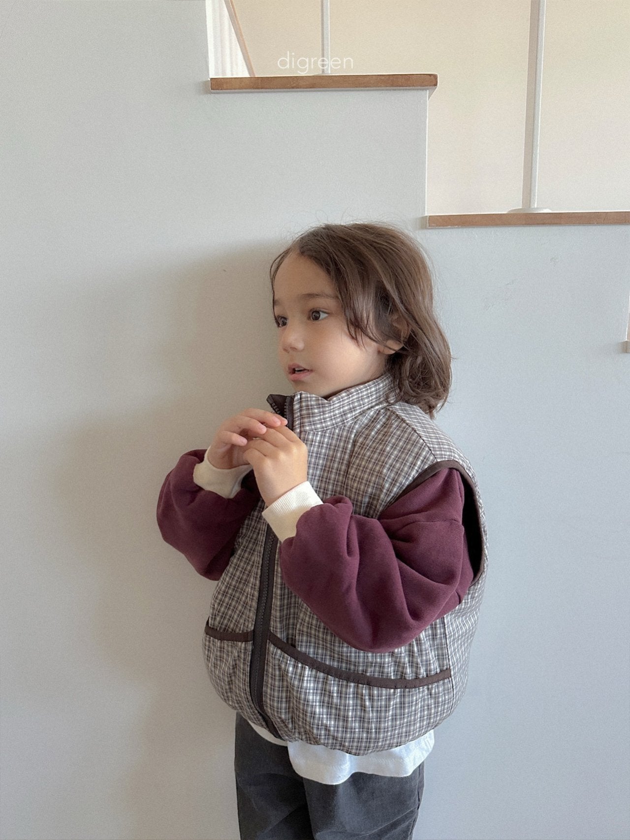 《予約》Reversible Vest / digreen