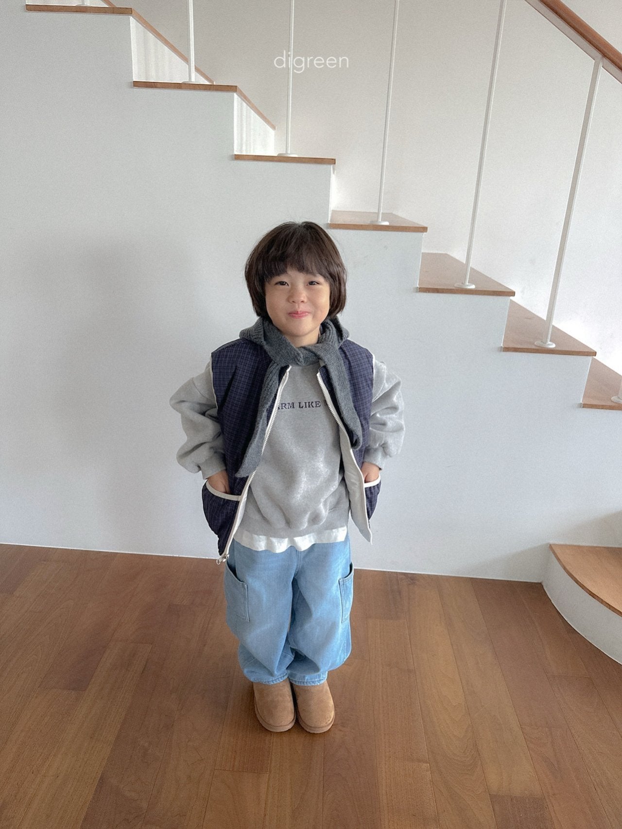 《予約》Reversible Vest / digreen