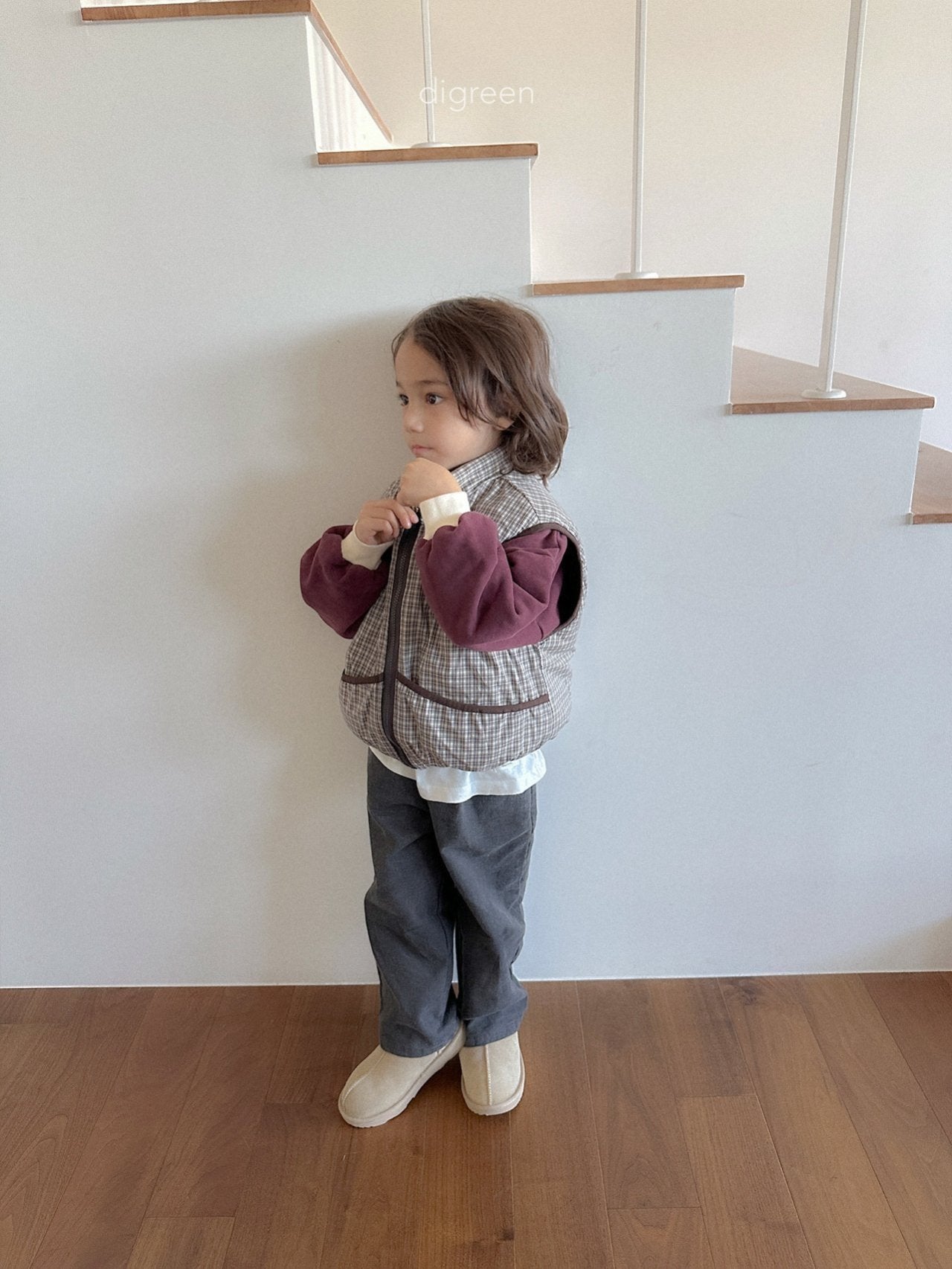 《予約》Reversible Vest / digreen