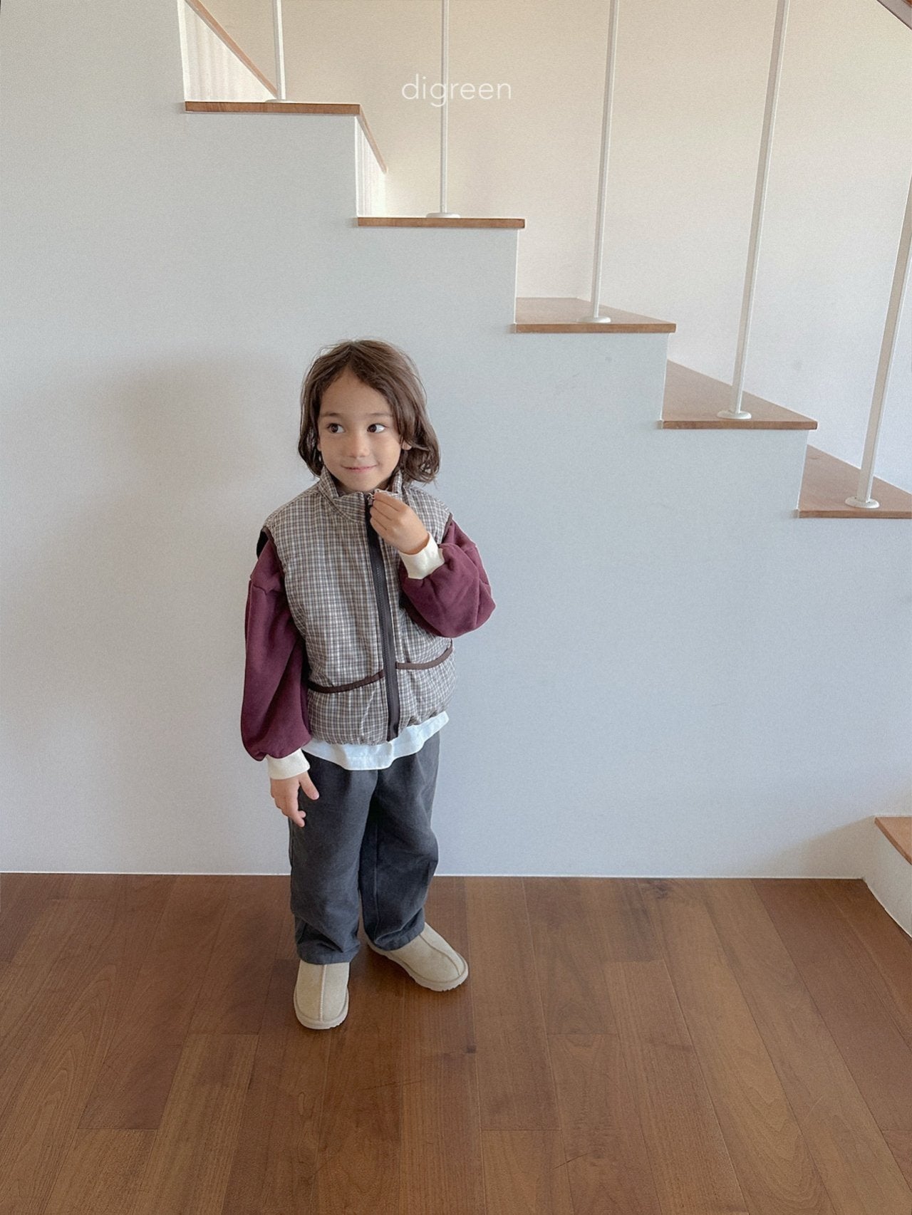 《予約》Reversible Vest / digreen