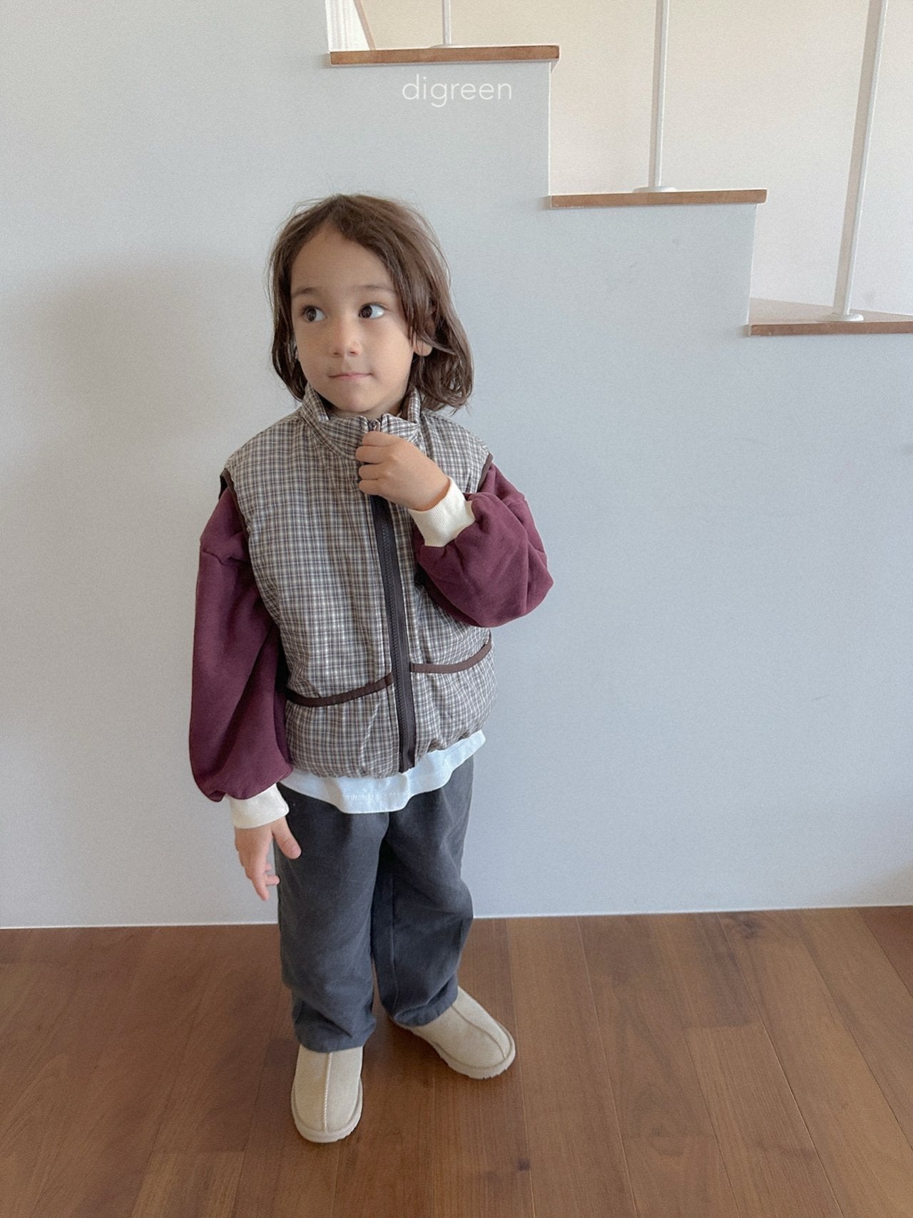 《予約》Reversible Vest / digreen