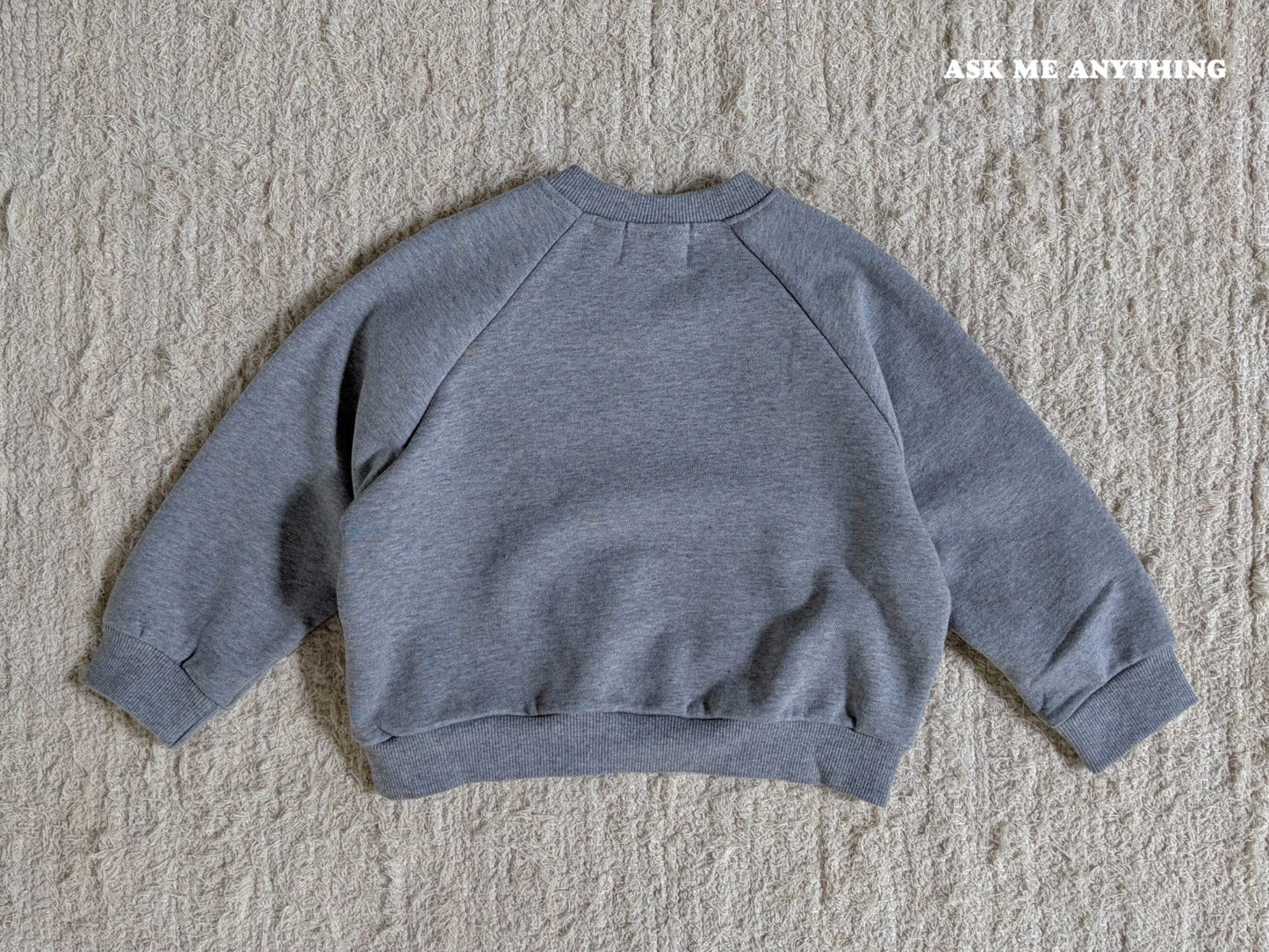 《予約》Button-Down Sweatshirt / ASK ME ANYTHING