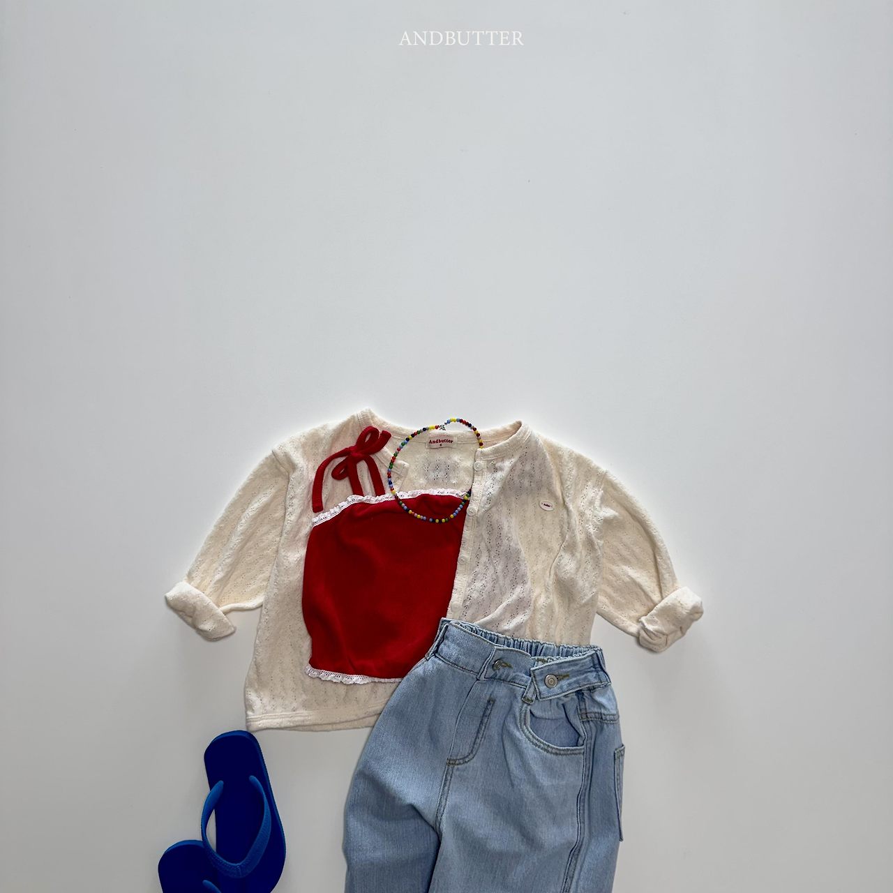 《予約》Henley Stripe Sleeveless / andbutter