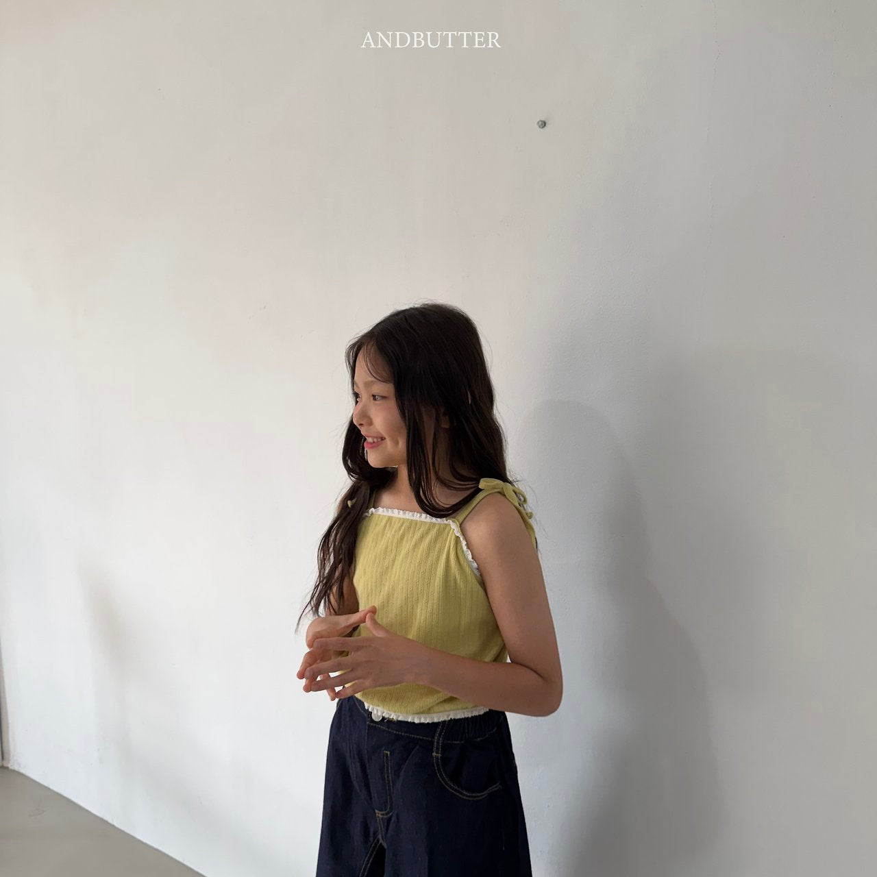 《予約》Henley Stripe Sleeveless / andbutter