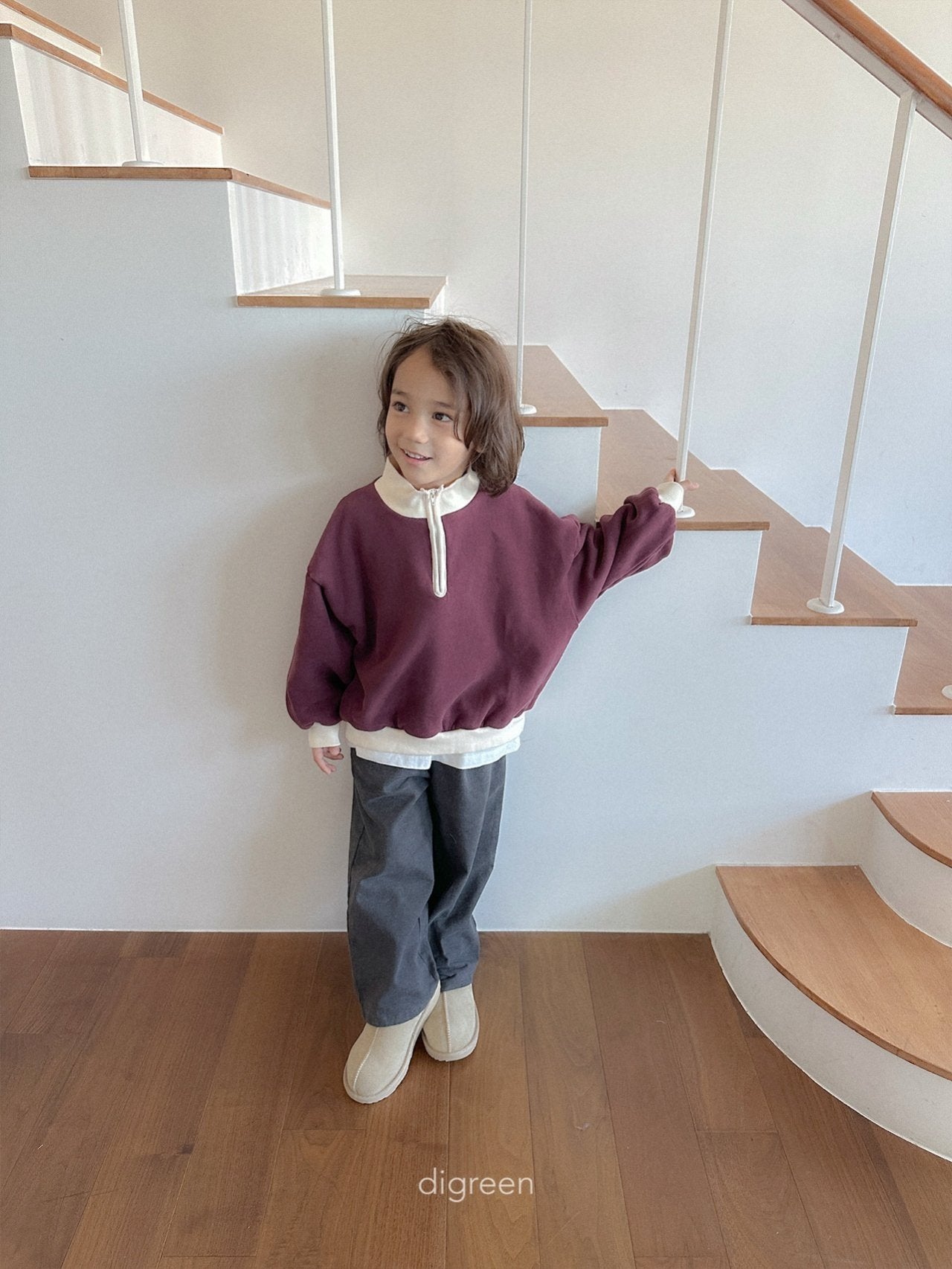 《予約》Line Zip up / digreen