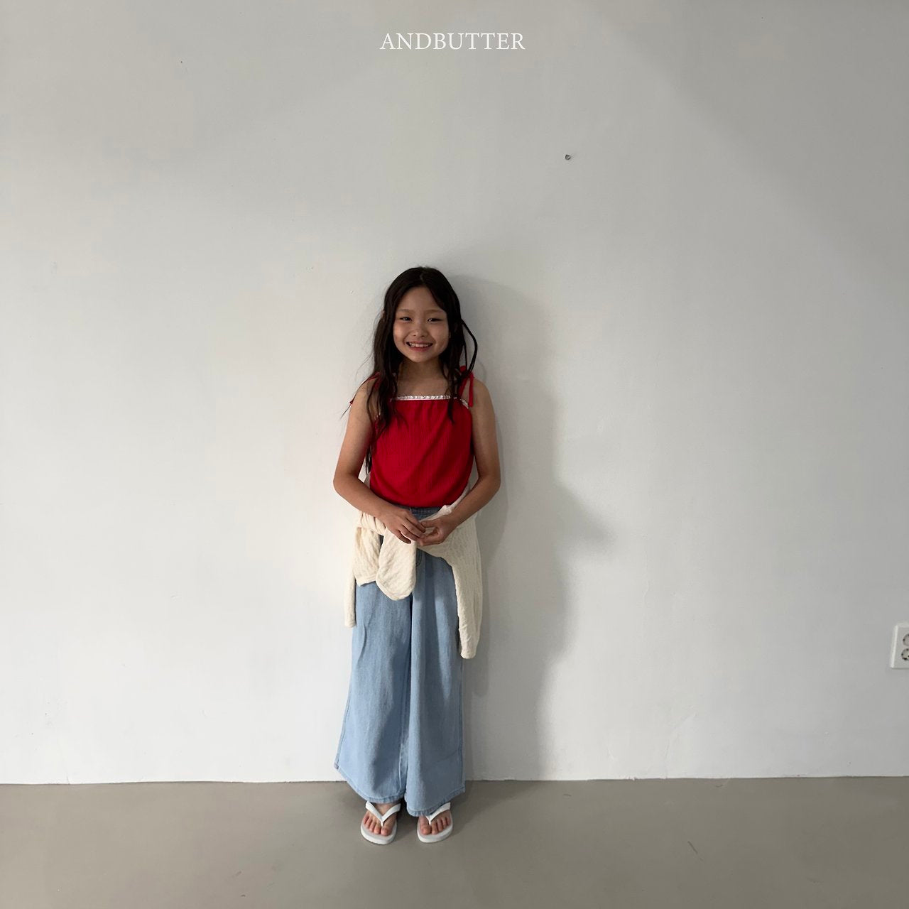 《予約》Henley Stripe Sleeveless / andbutter