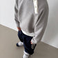 《予約》Button-Down Sweatshirt / ASK ME ANYTHING