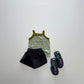 《予約》Airy Stripe Sleeveless / andbutter