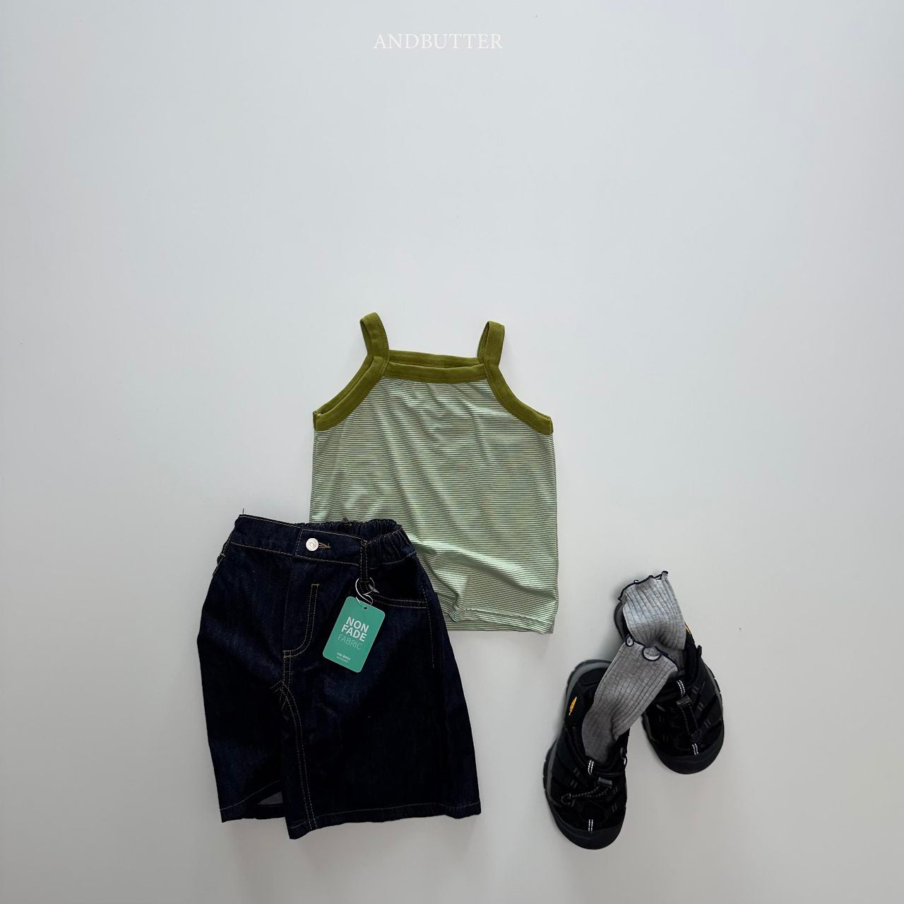 《予約》Airy Stripe Sleeveless / andbutter