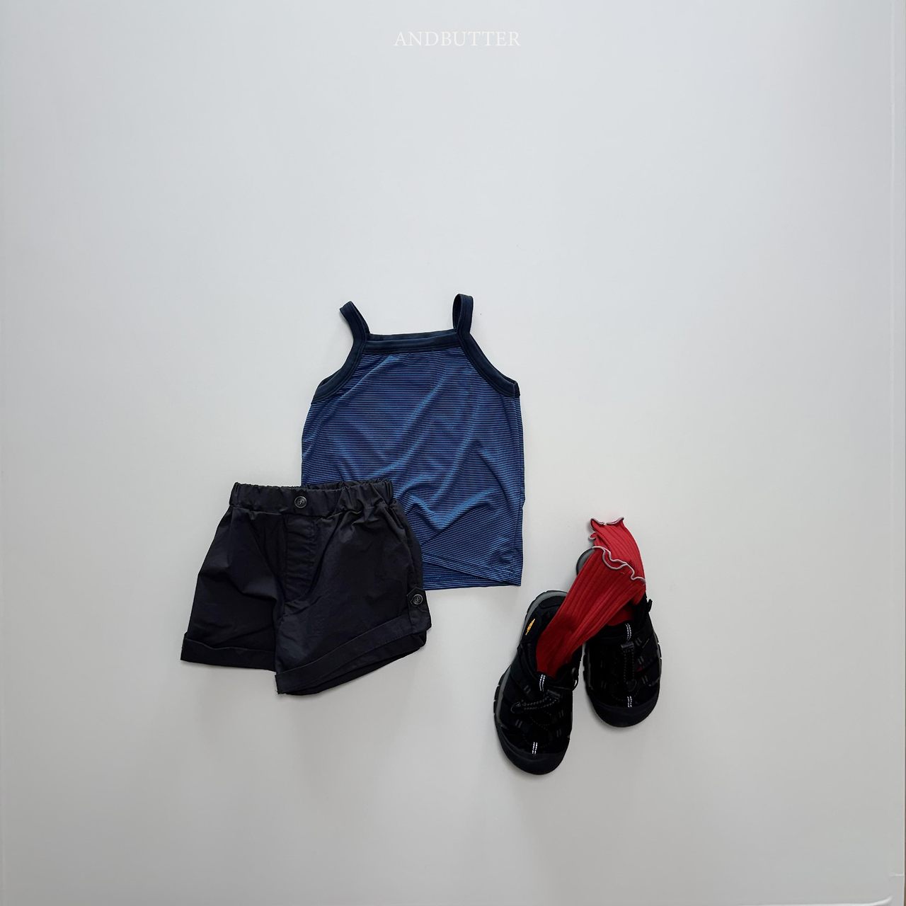 《予約》Airy Stripe Sleeveless / andbutter