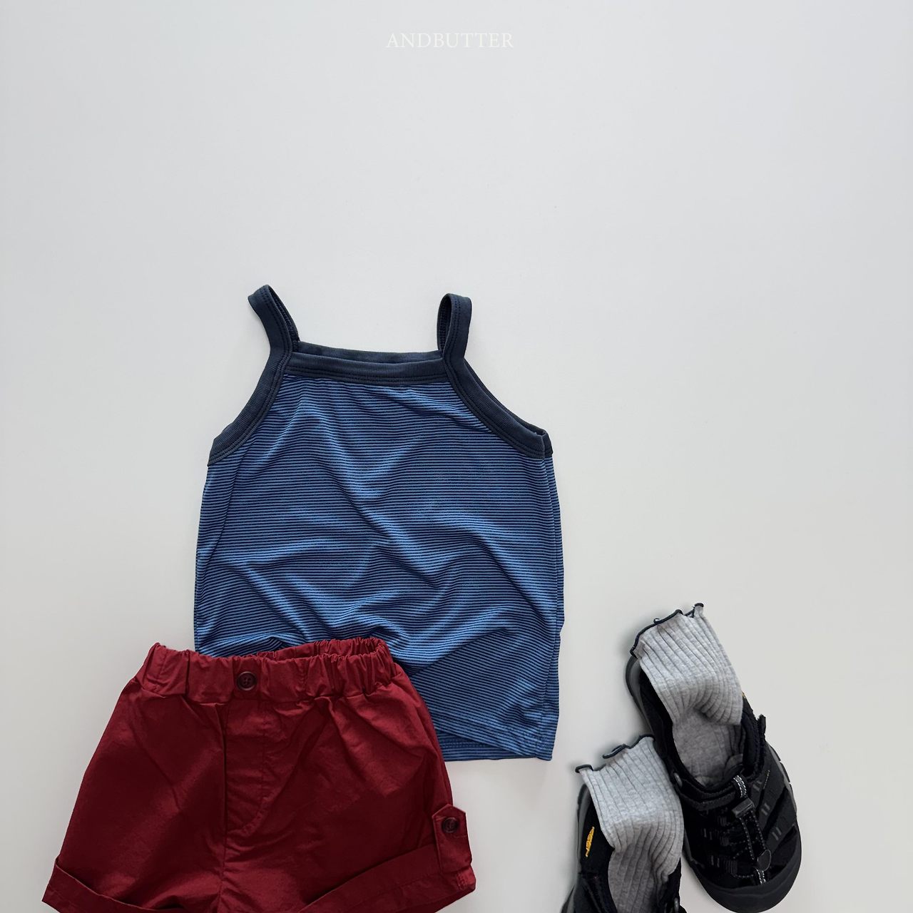 《予約》Airy Stripe Sleeveless / andbutter