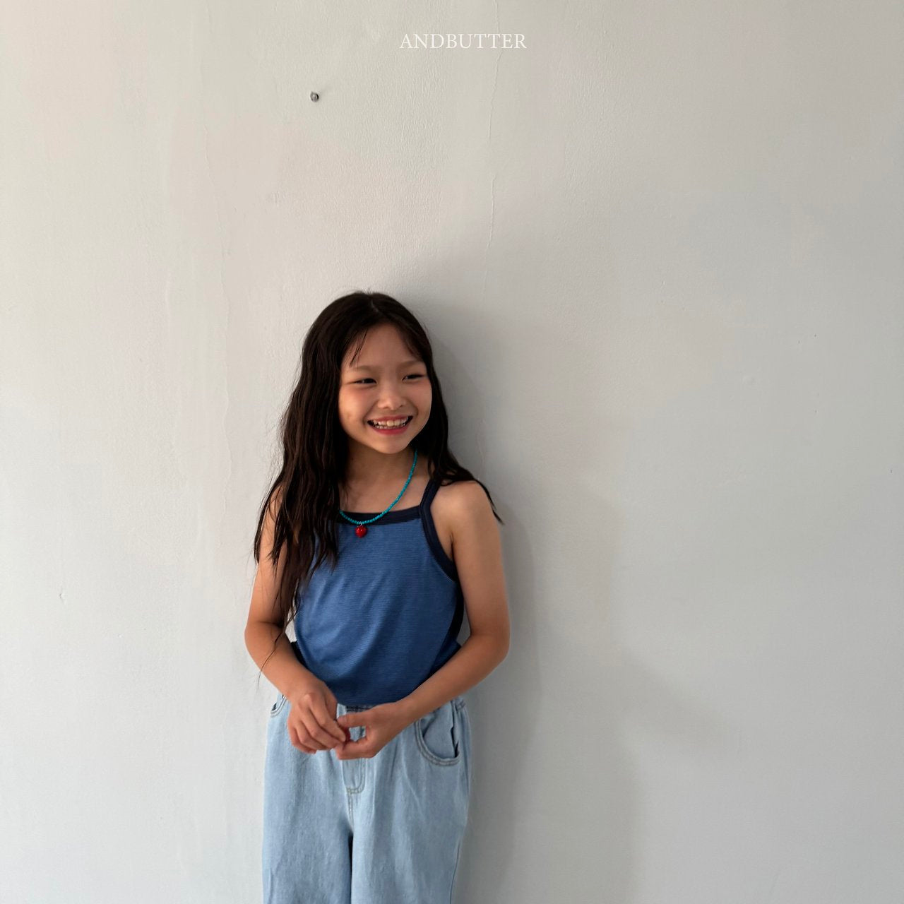 《予約》Airy Stripe Sleeveless / andbutter