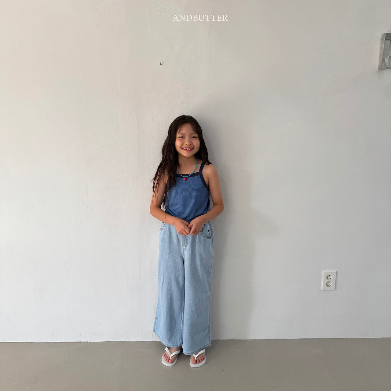《予約》Airy Stripe Sleeveless / andbutter