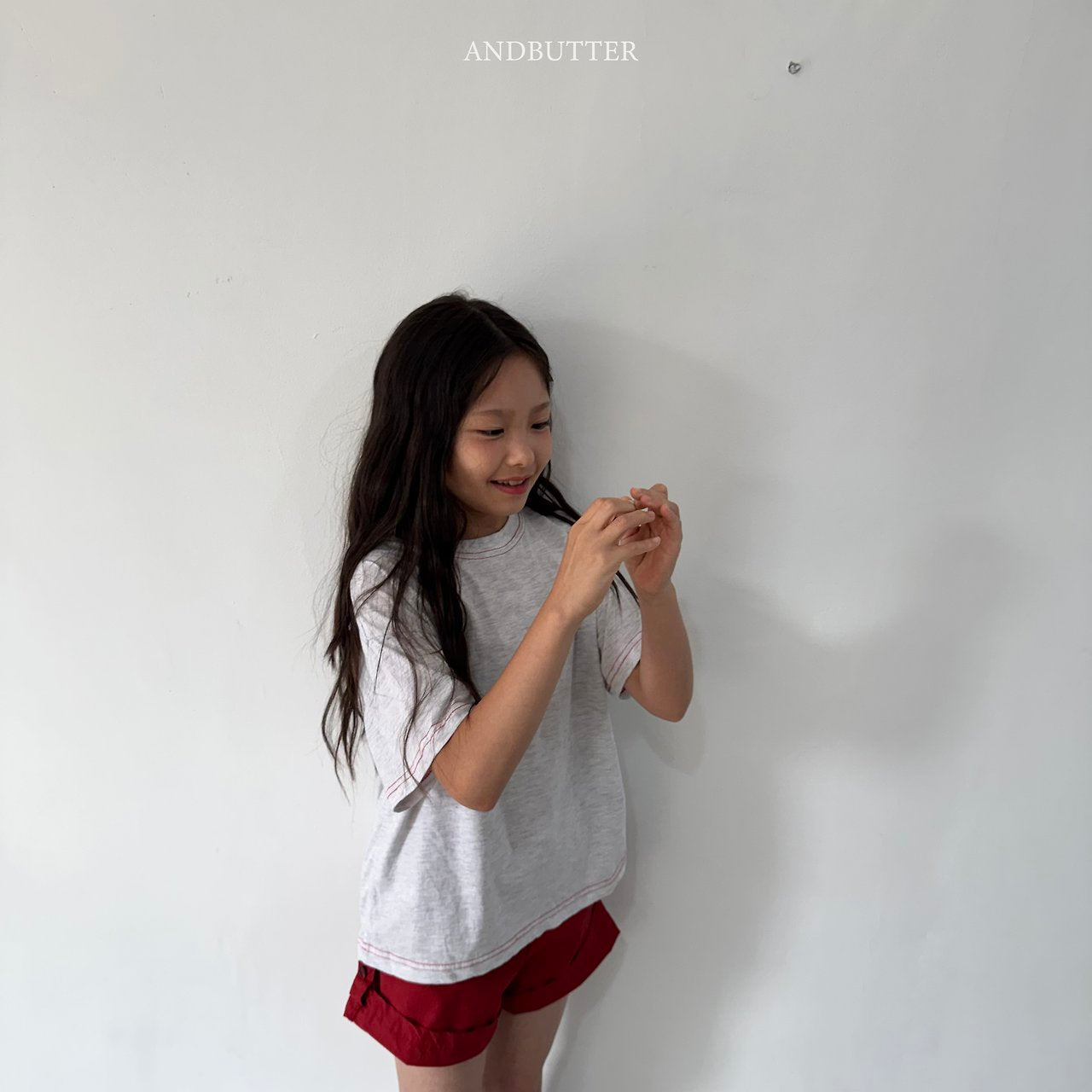 《予約》Stitch Point T-Shirt / andbutter