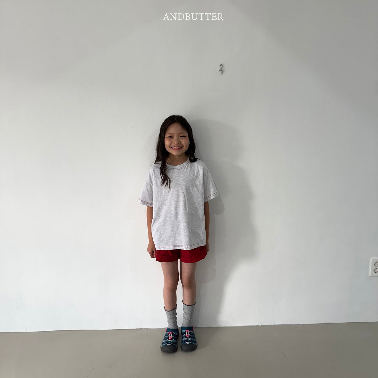 《予約》Stitch Point T-Shirt / andbutter