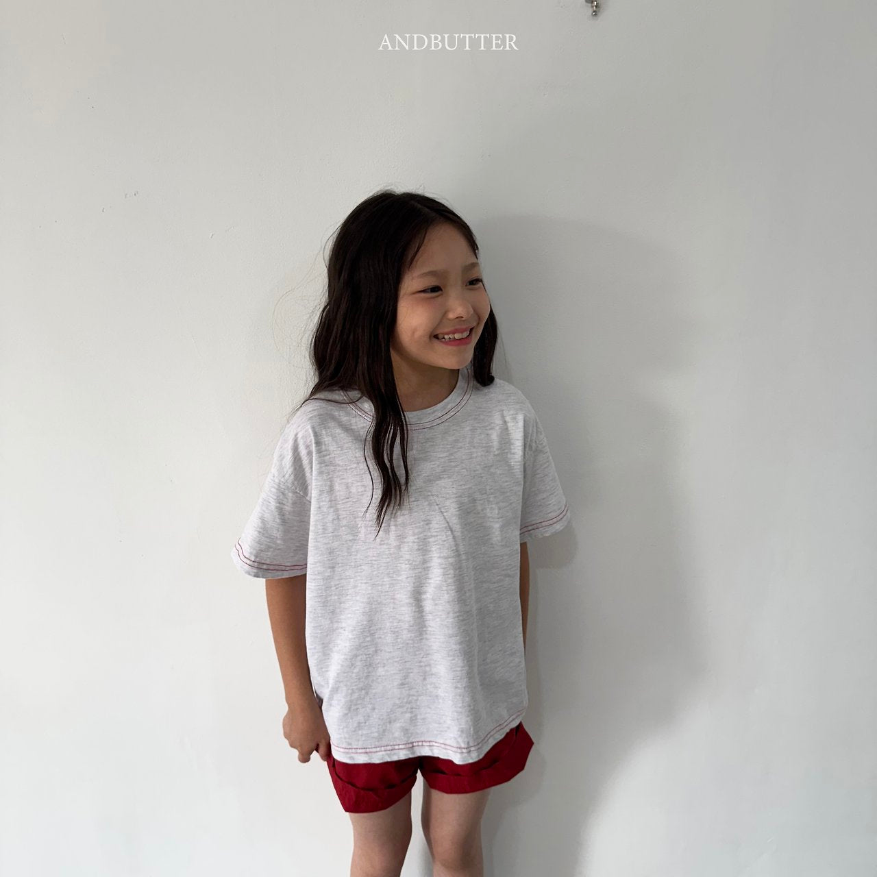 《予約》Stitch Point T-Shirt / andbutter