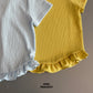 《予約》Pleated Frill Tee / OWA PROJECT