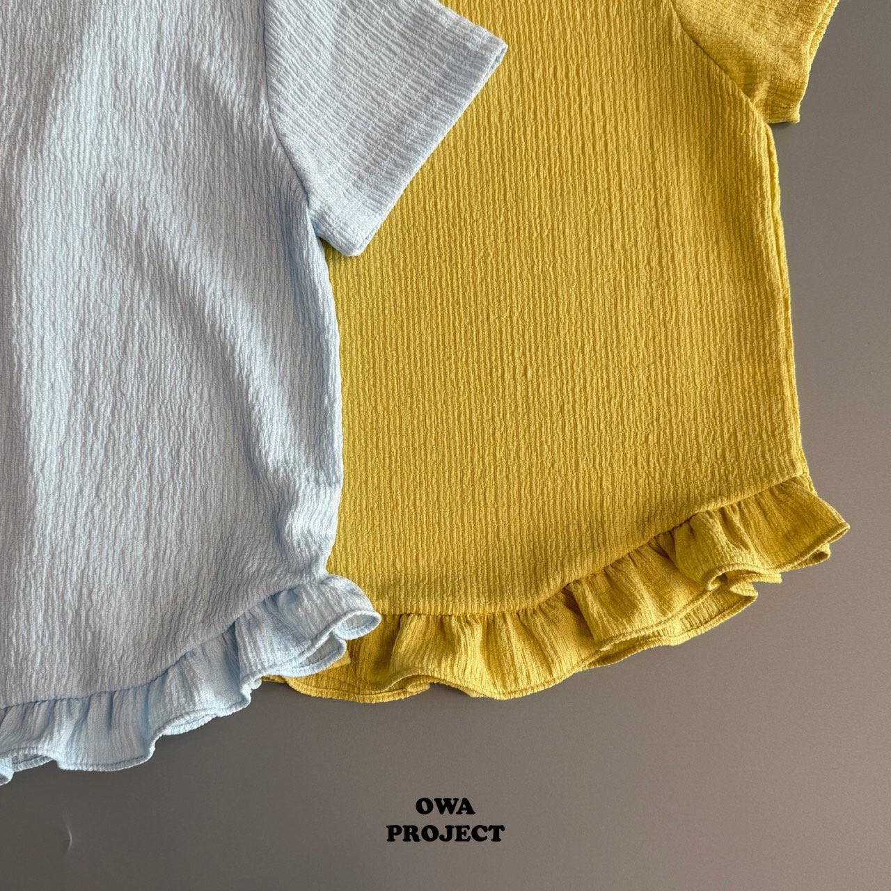 《予約》Pleated Frill Tee / OWA PROJECT