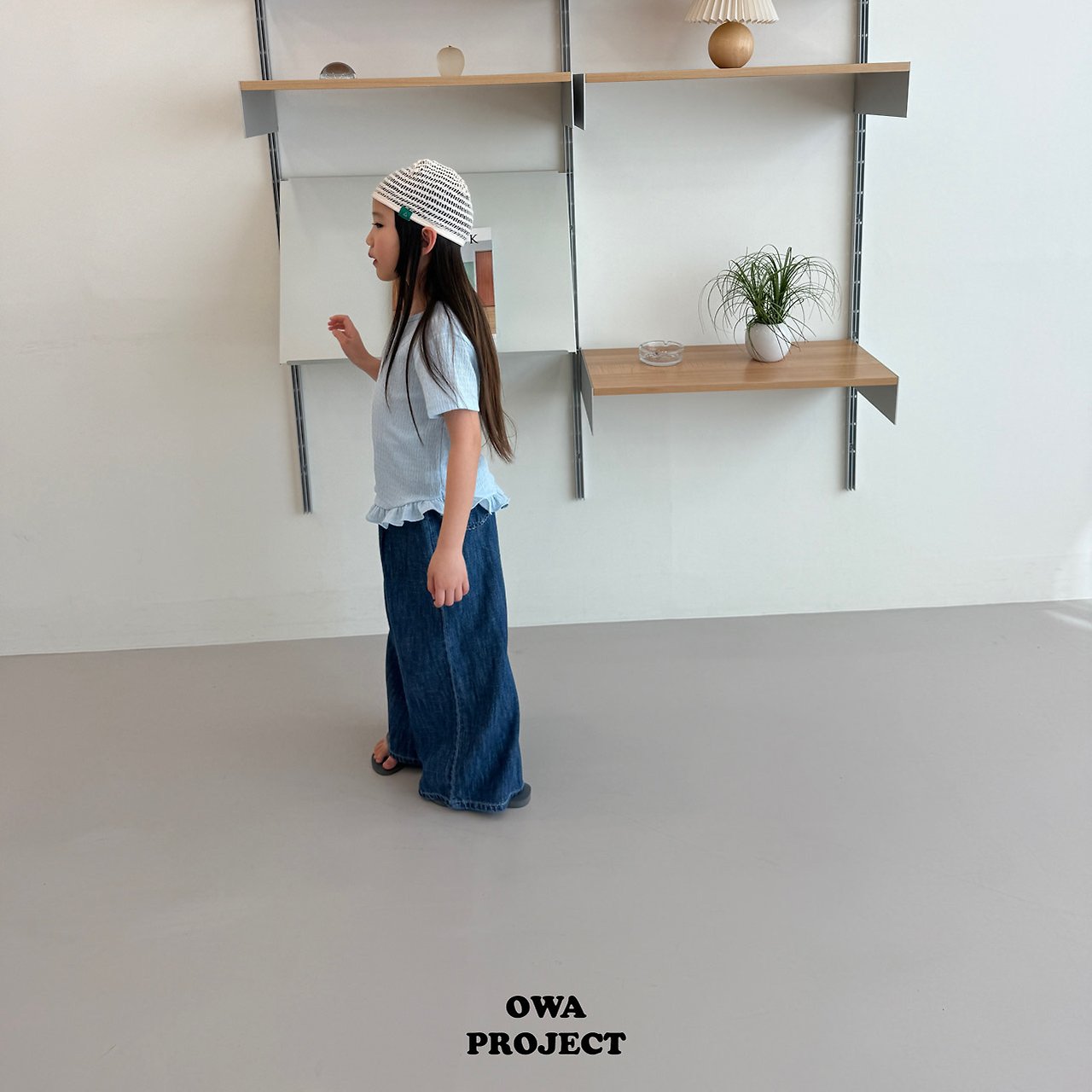 《予約》Pleated Frill Tee / OWA PROJECT