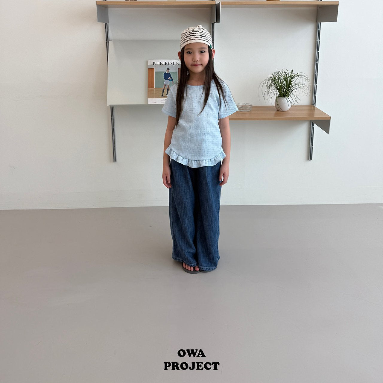 《予約》Pleated Frill Tee / OWA PROJECT