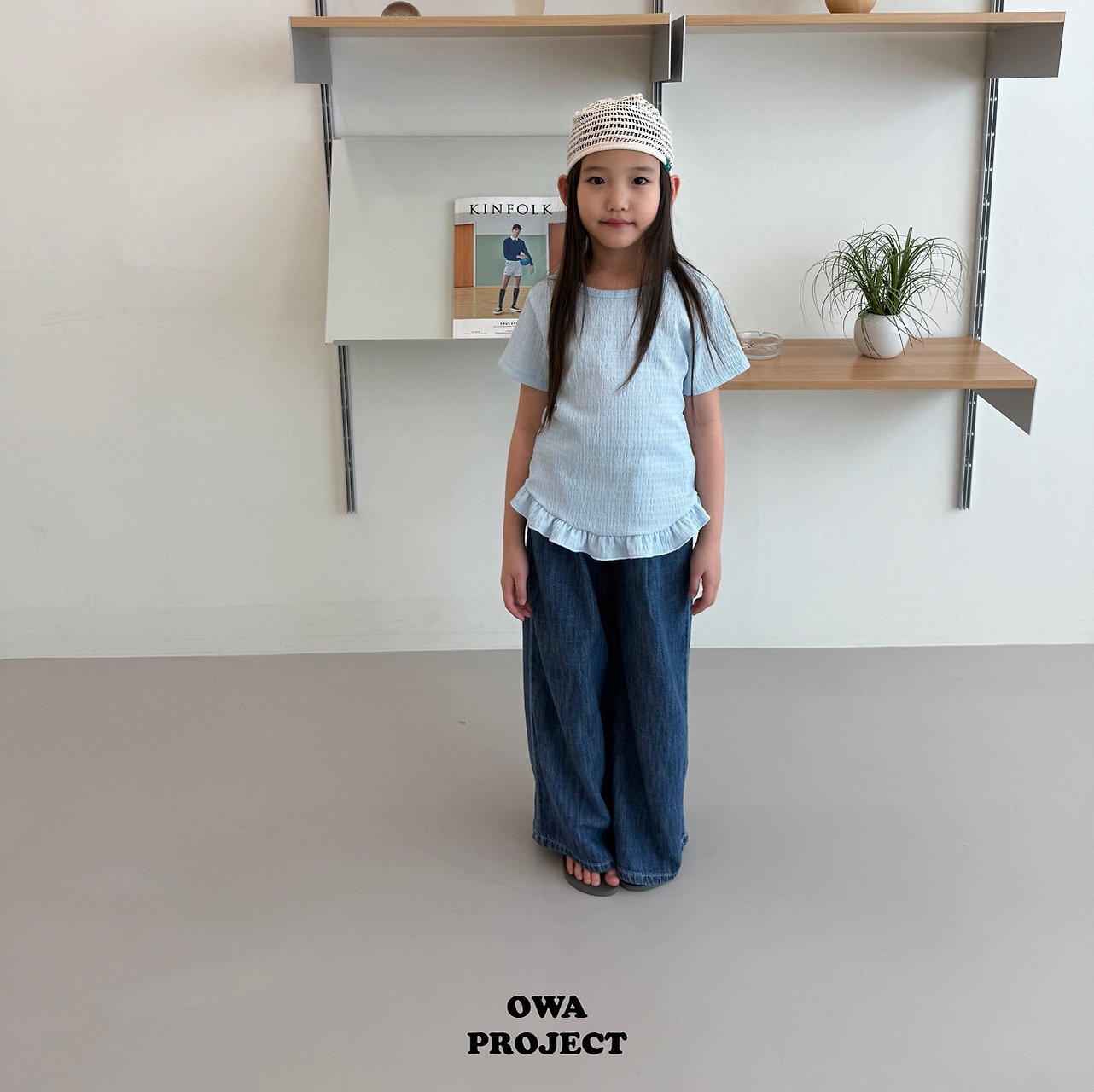 《予約》Pleated Frill Tee / OWA PROJECT