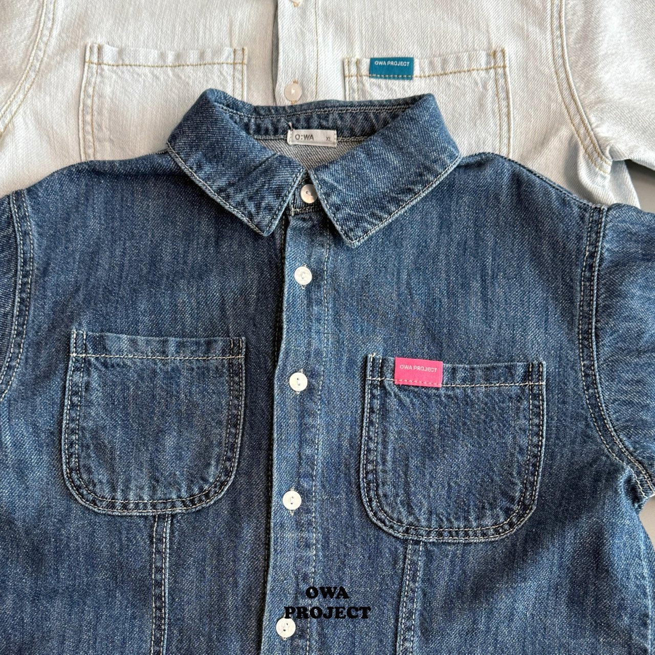 《予約》Linen Cut Denim Shirt / OWA PROJECT