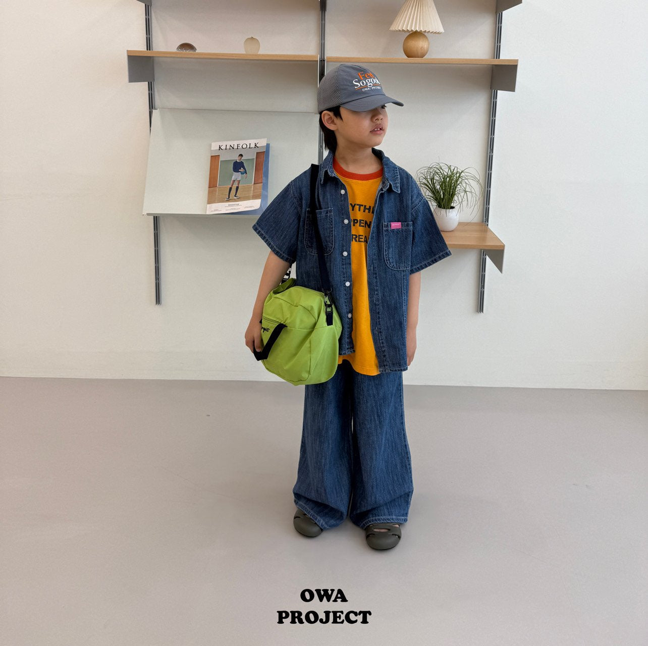 《予約》Linen Cut Denim Shirt / OWA PROJECT
