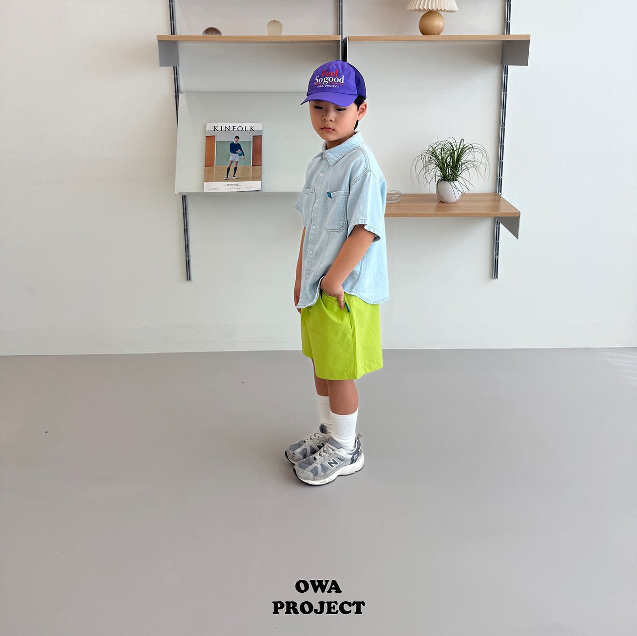 《予約》Linen Cut Denim Shirt / OWA PROJECT