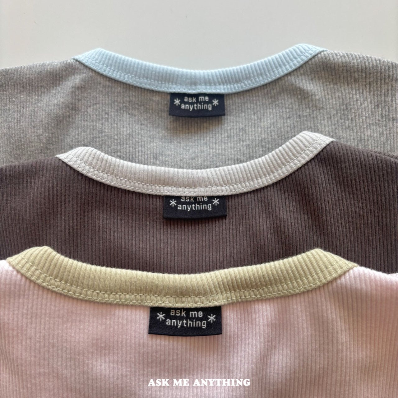 《予約》Chacha Stripe Tee / ASK ME ANYTHING