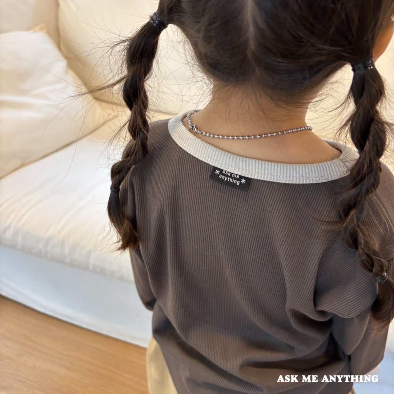 《予約》Chacha Stripe Tee / ASK ME ANYTHING