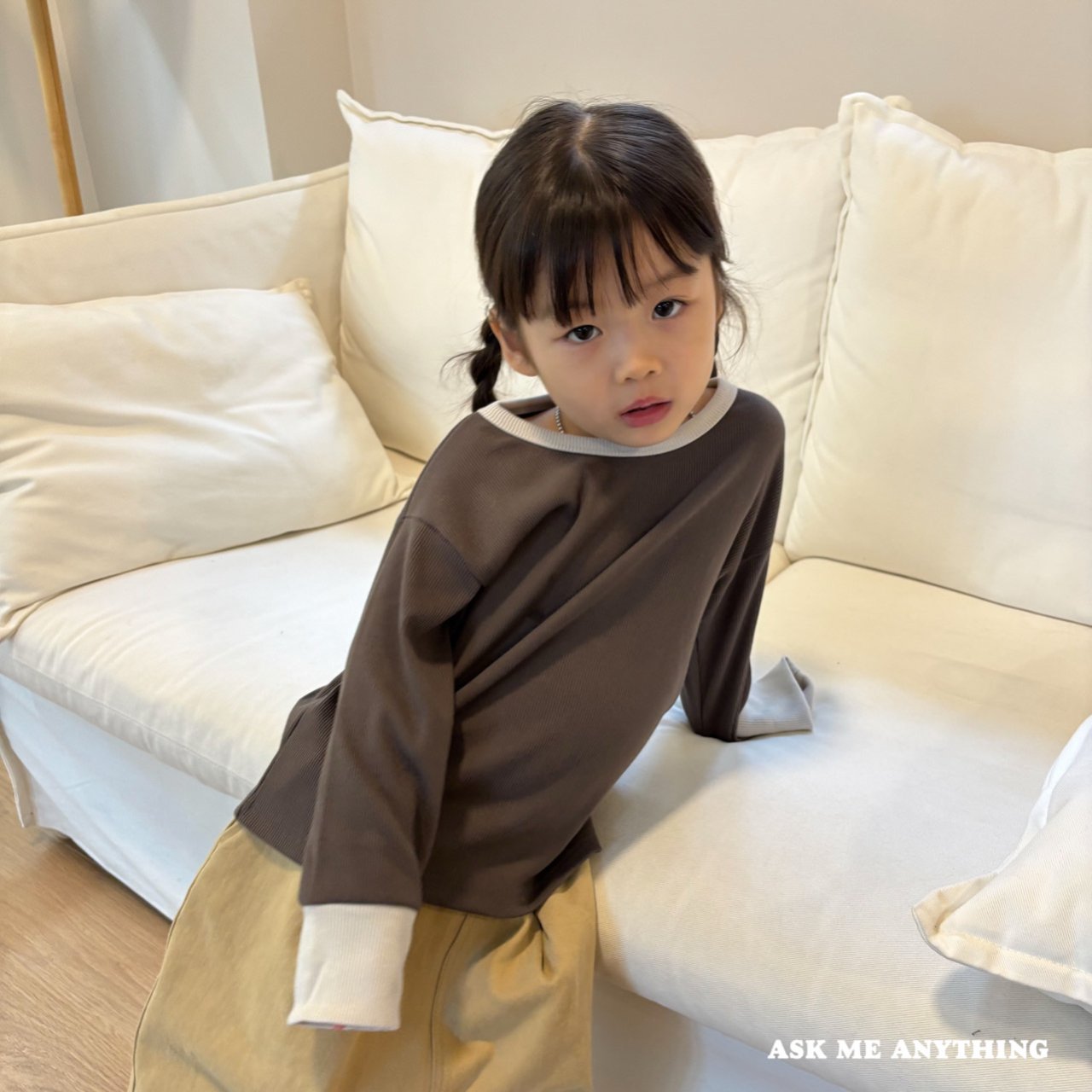 《予約》Chacha Stripe Tee / ASK ME ANYTHING