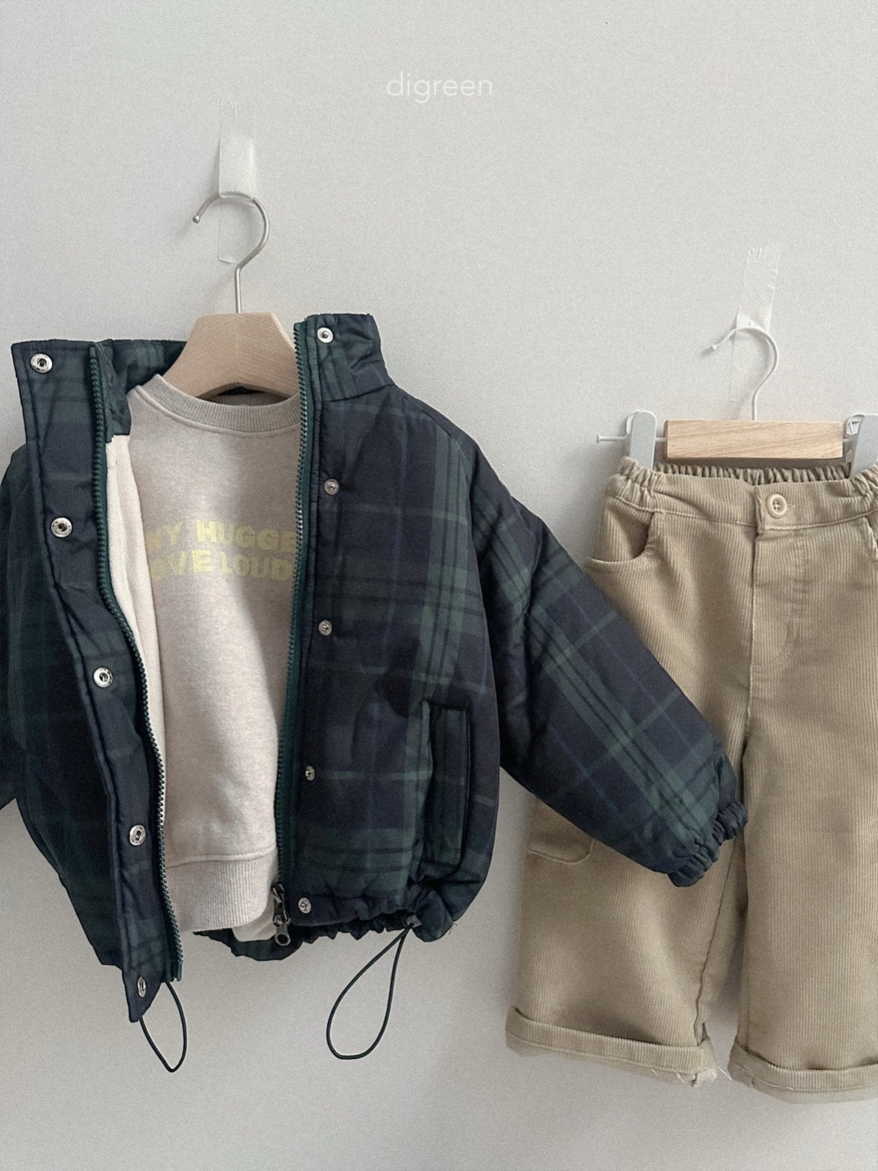 《予約》Tori Check Padding / digreen