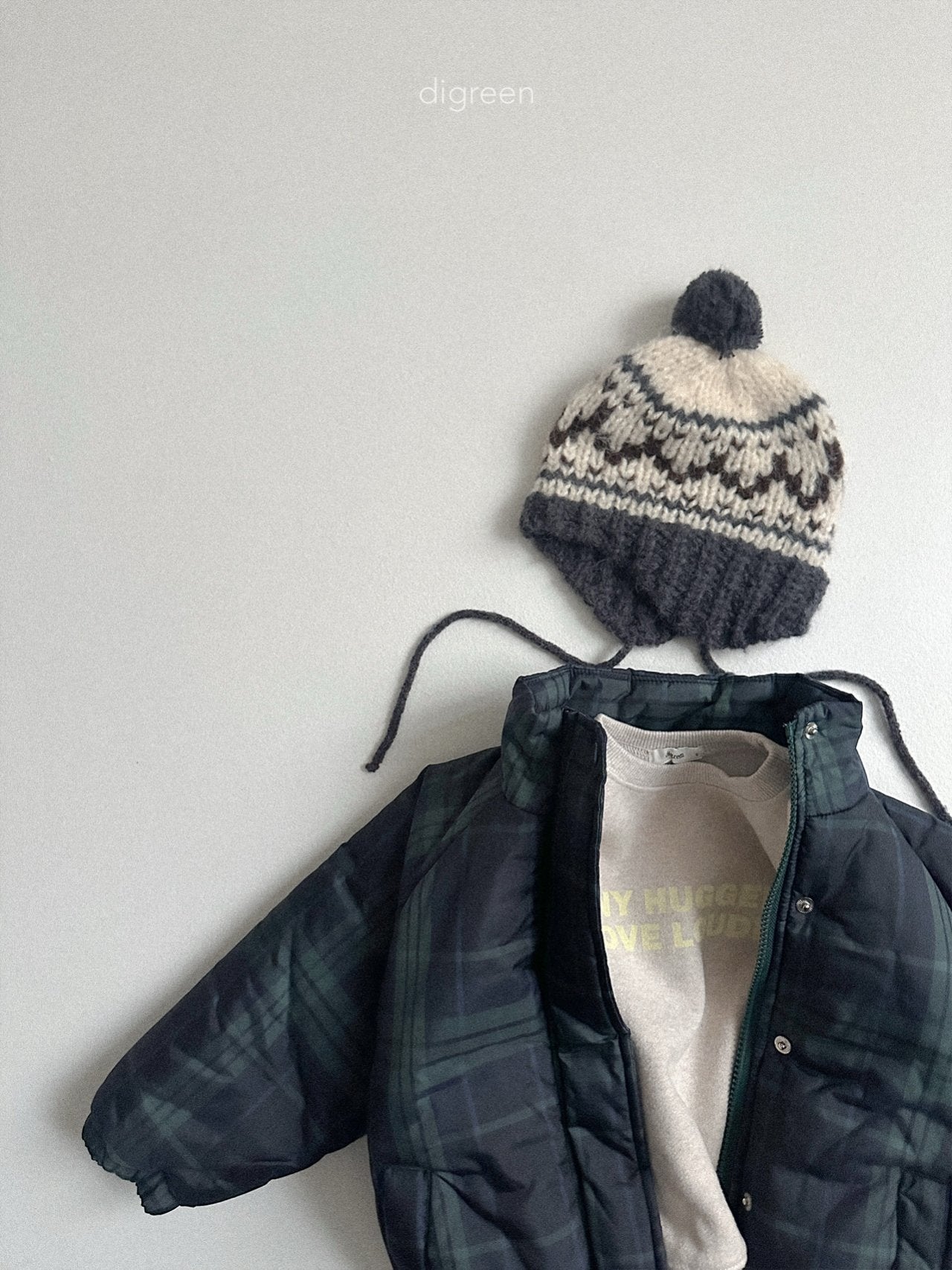 《予約》Tori Check Padding / digreen