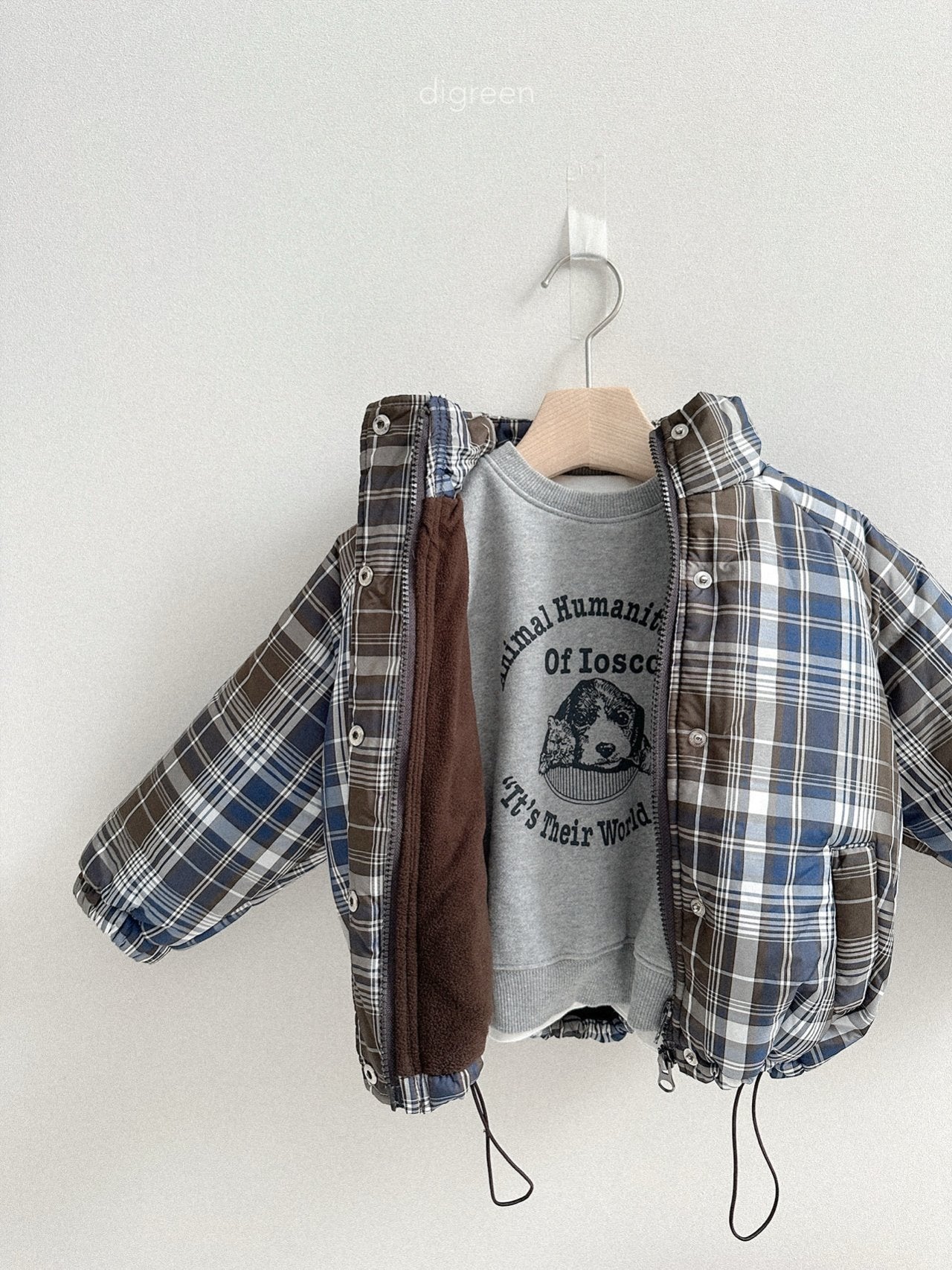 《予約》Tori Check Padding / digreen