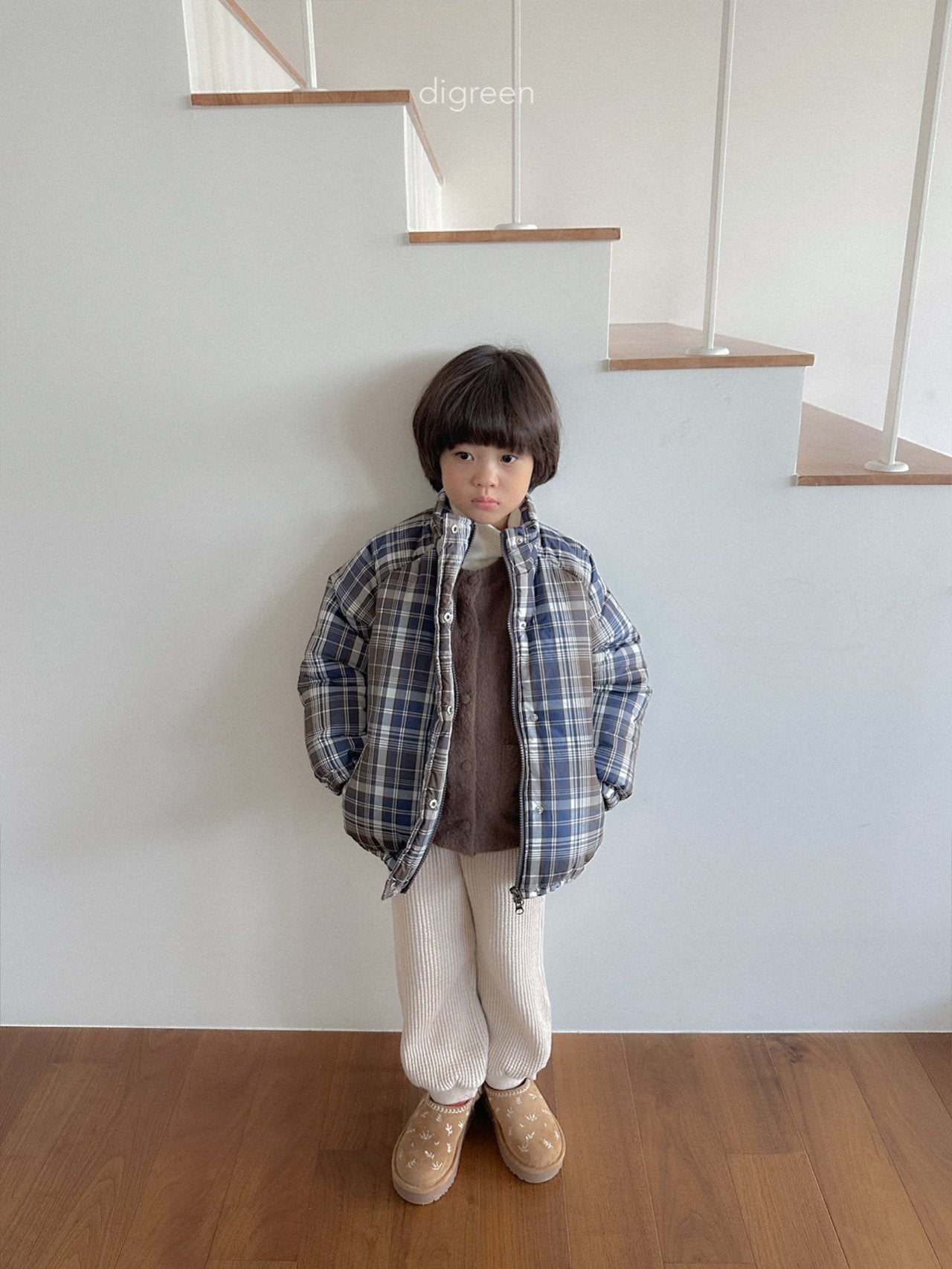 《予約》Tori Check Padding / digreen