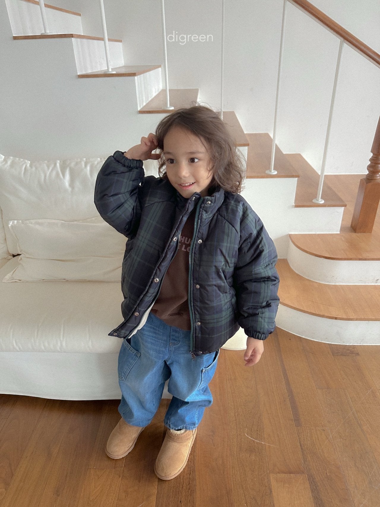 《予約》Tori Check Padding / digreen