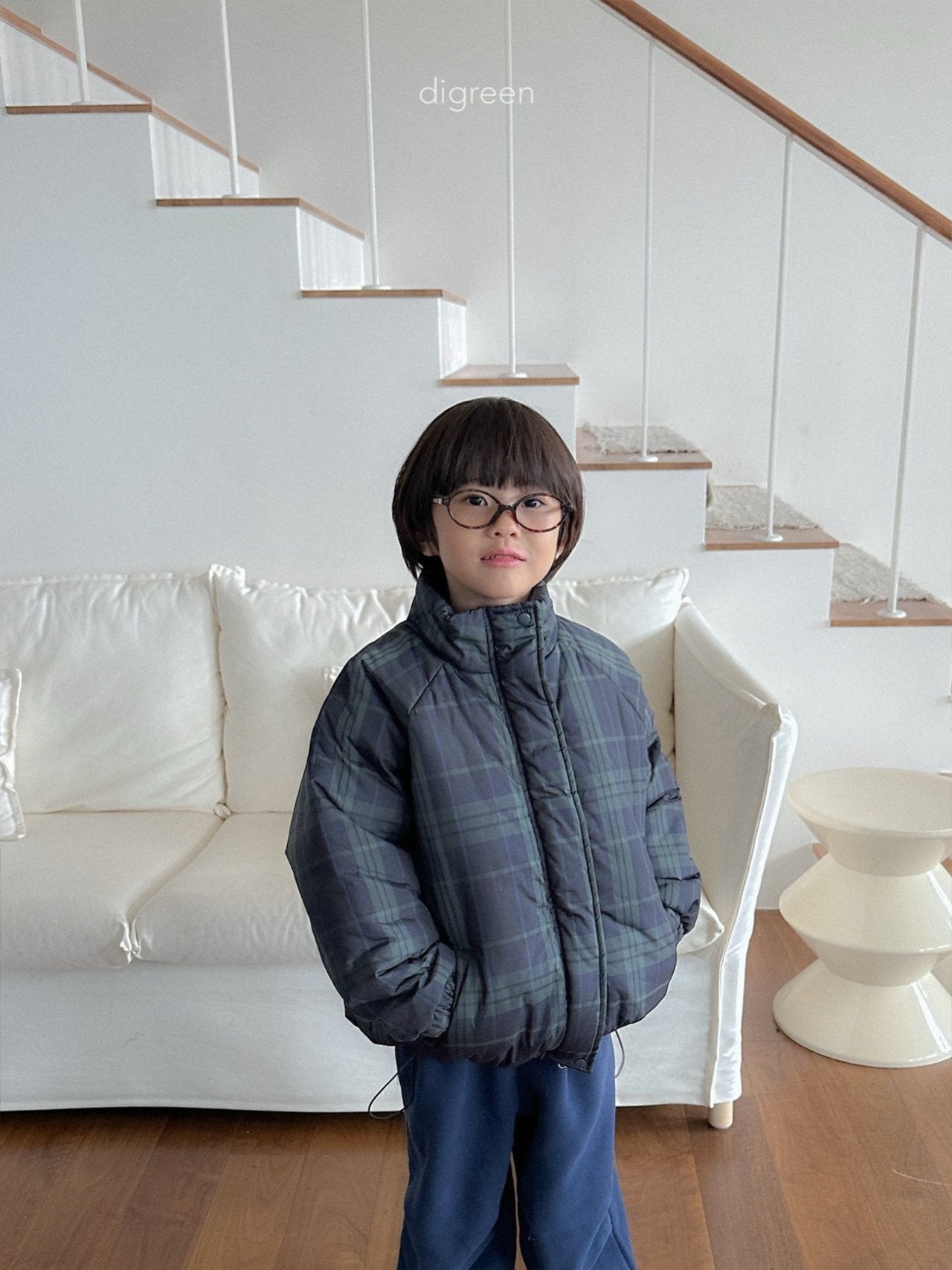 《予約》Tori Check Padding / digreen