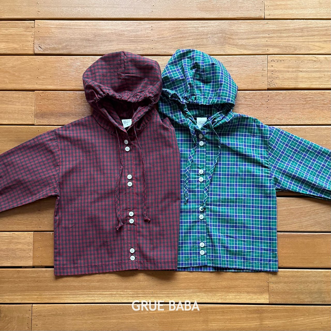 《予約》Lorna Hooded Shirt / GRUE BABA