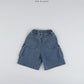《予約》Pocket Bermuda Denim Pants / O.wen