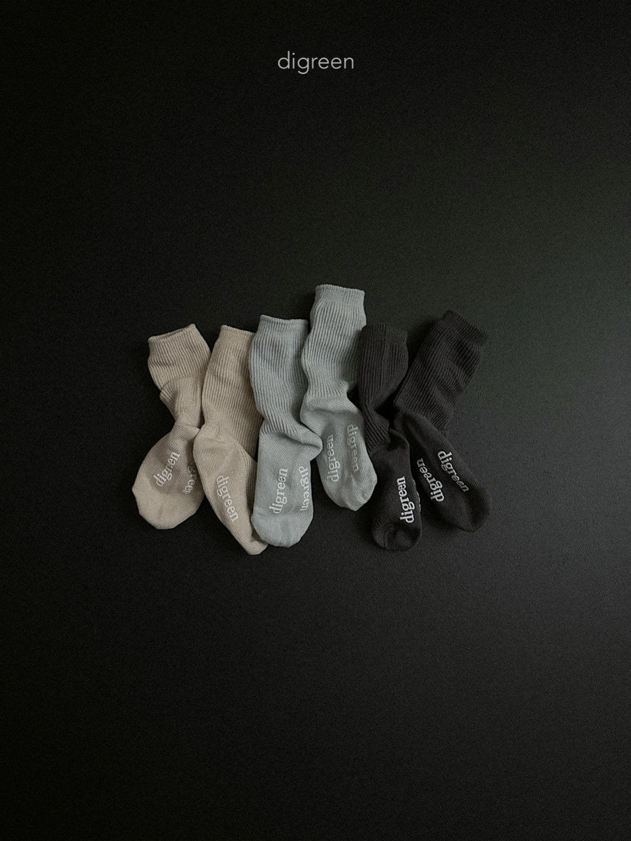 《予約》Gray Socks Set / digreen