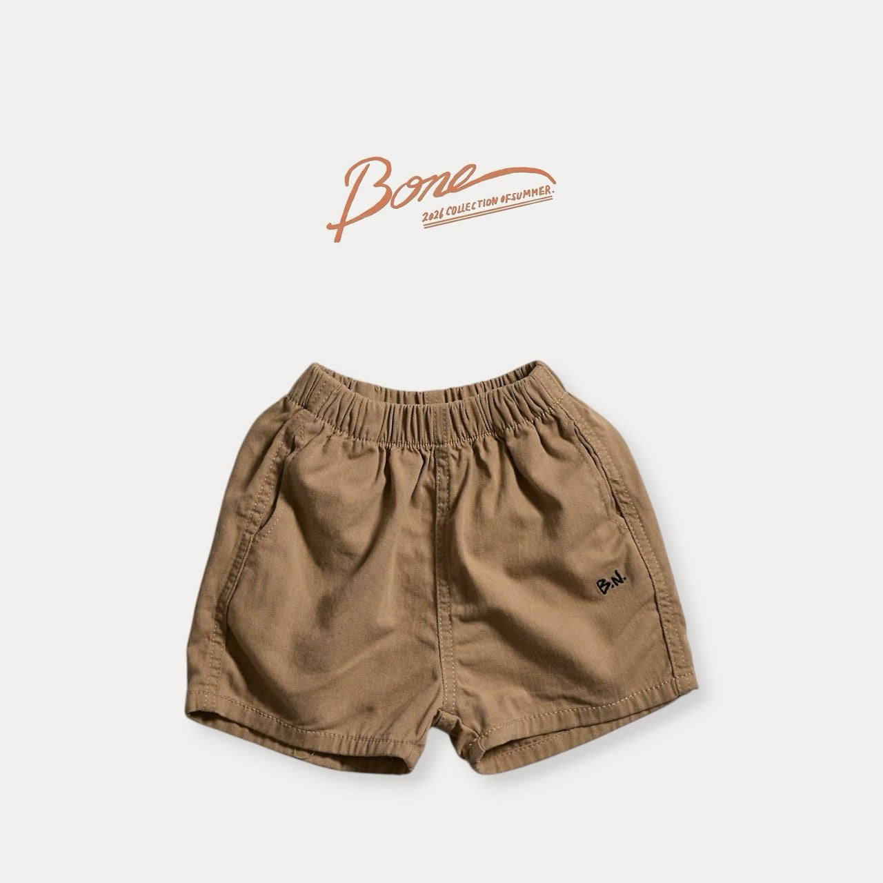《予約》Tommy Cotton Shorts / Boneoune