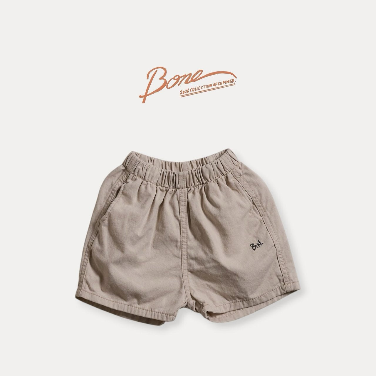 《予約》Tommy Cotton Shorts / Boneoune
