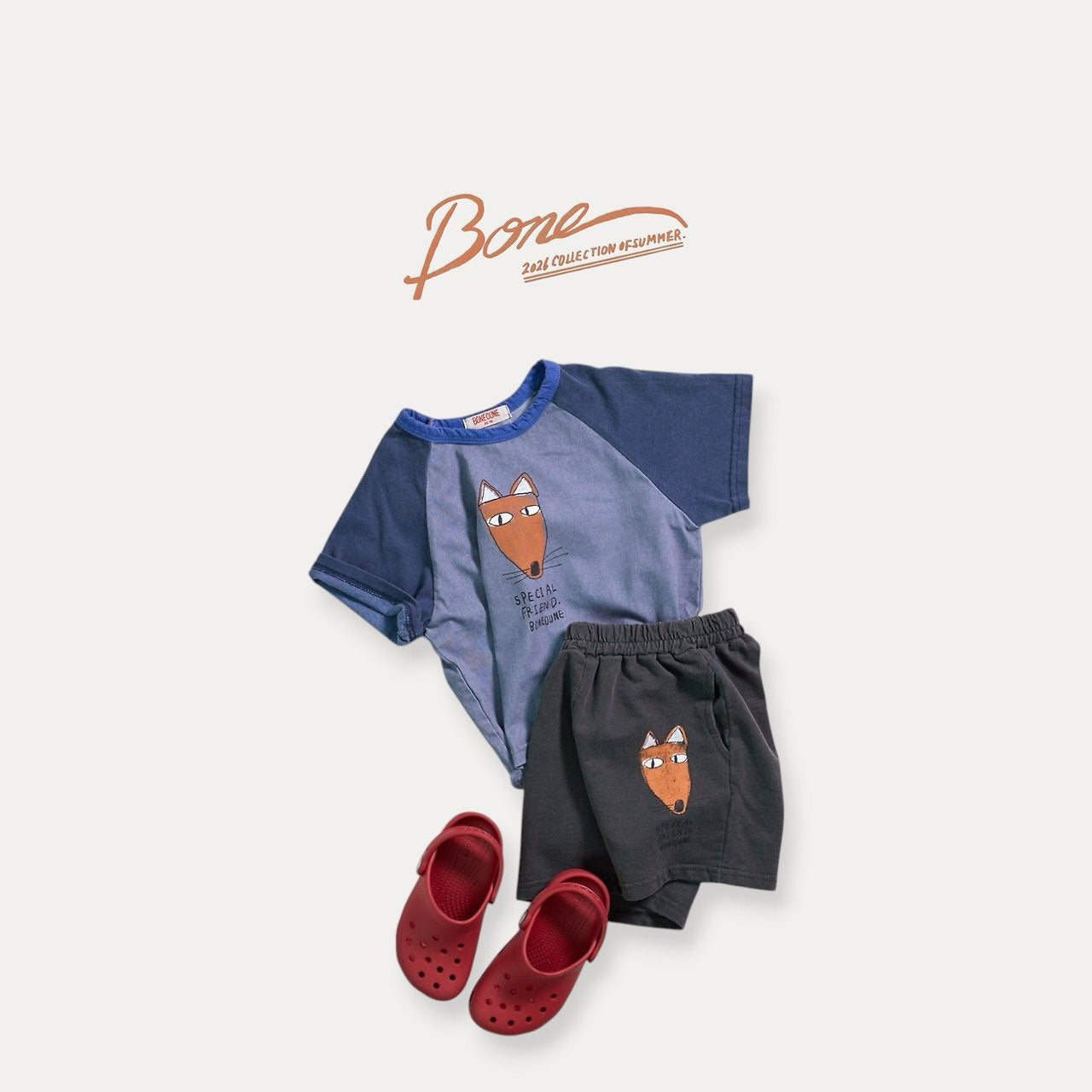 《予約》Fox Raglan Tee / Boneoune