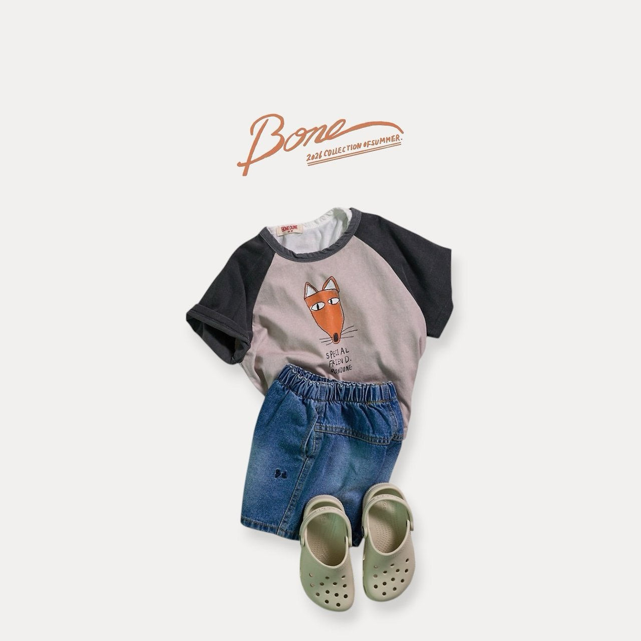 《予約》Fox Raglan Tee / Boneoune