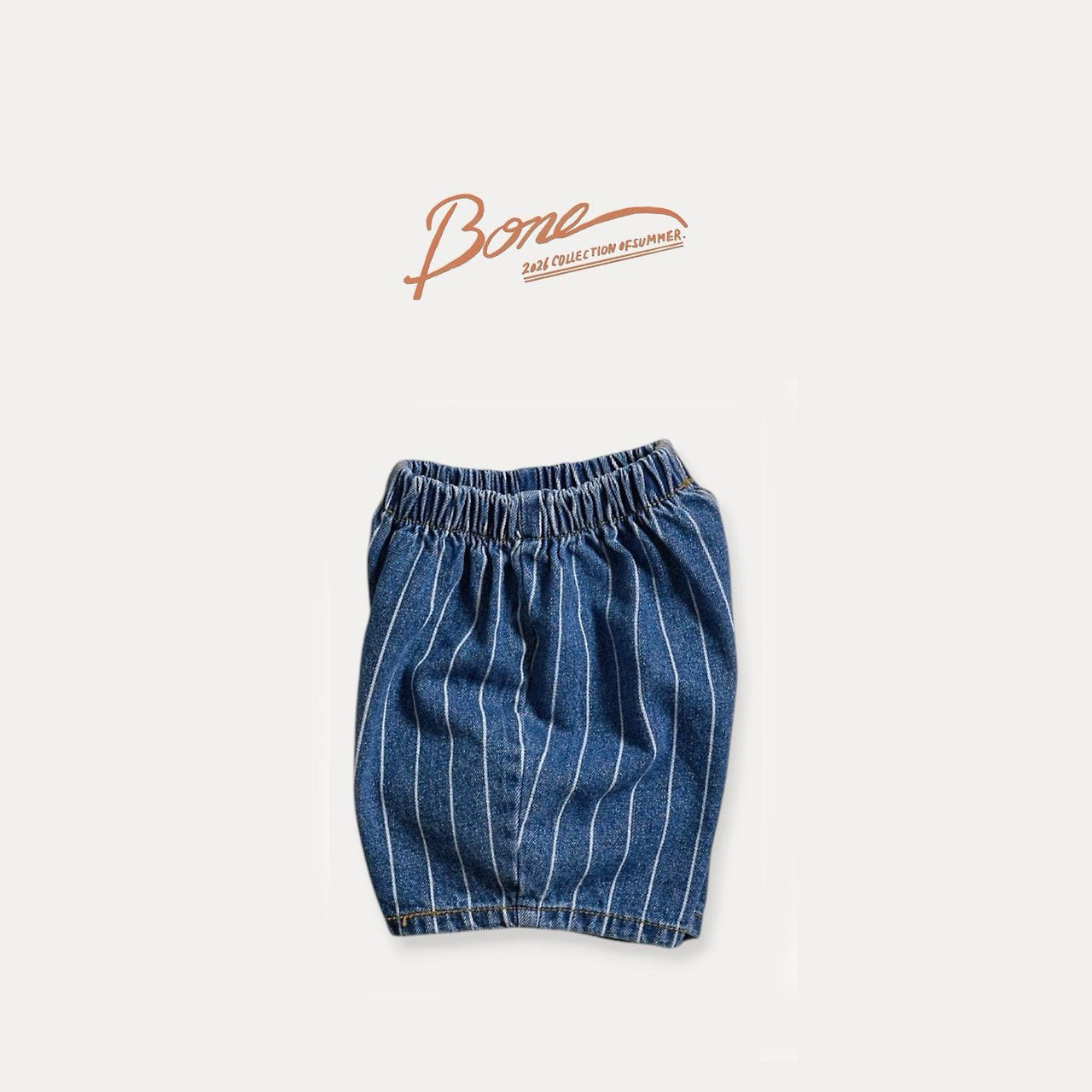 《予約》Bone Washed Denim Shorts  / Boneoune