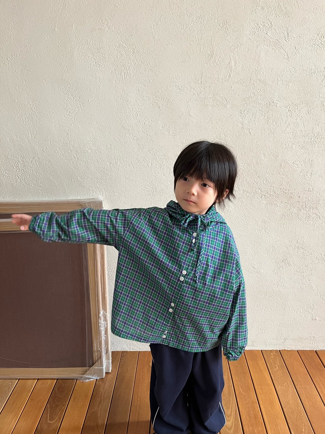 《予約》Lorna Hooded Shirt / GRUE BABA