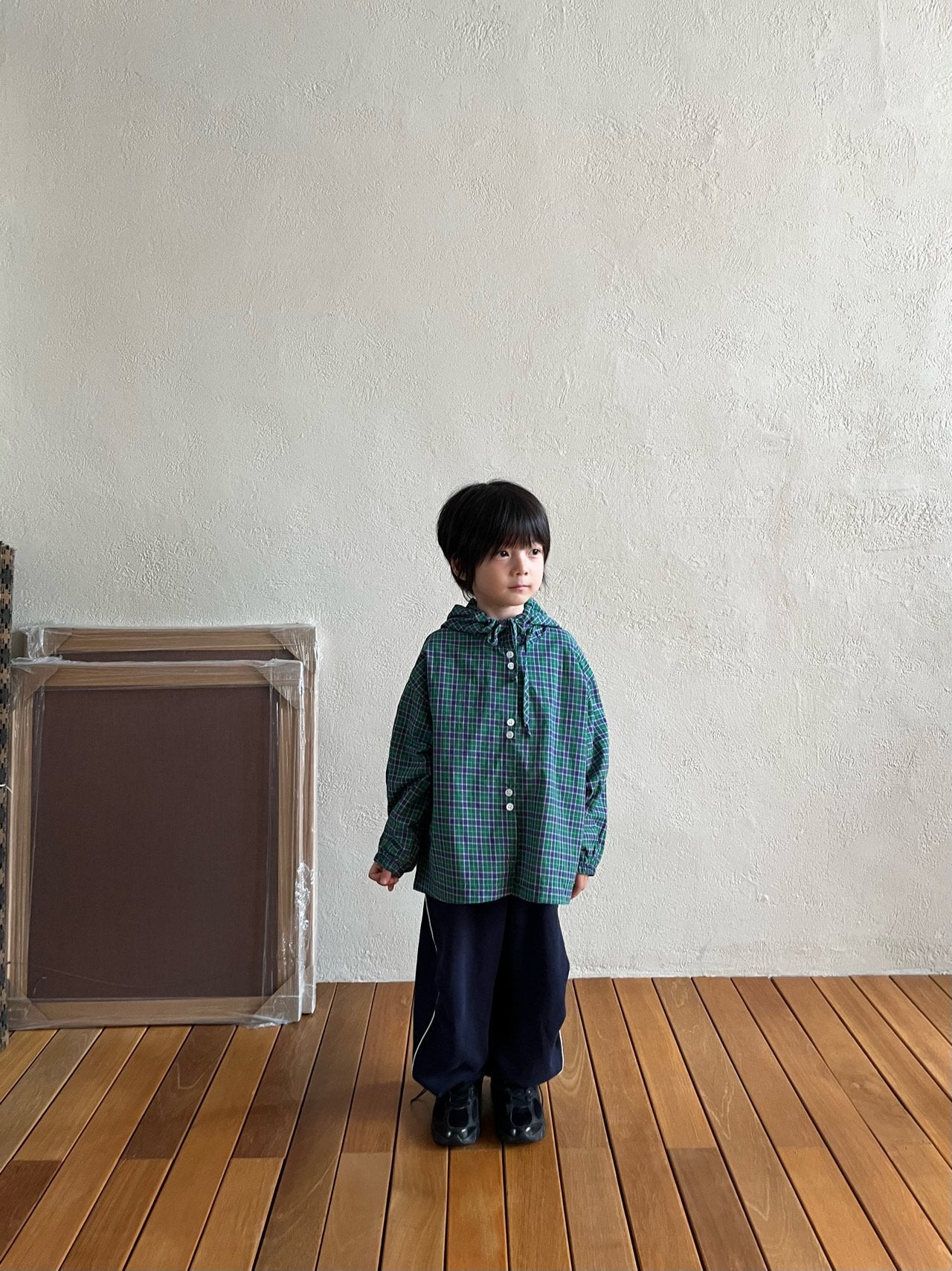 《予約》Lorna Hooded Shirt / GRUE BABA