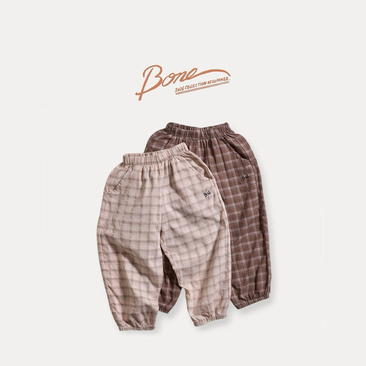《予約》Retro Check Pants / Boneoune