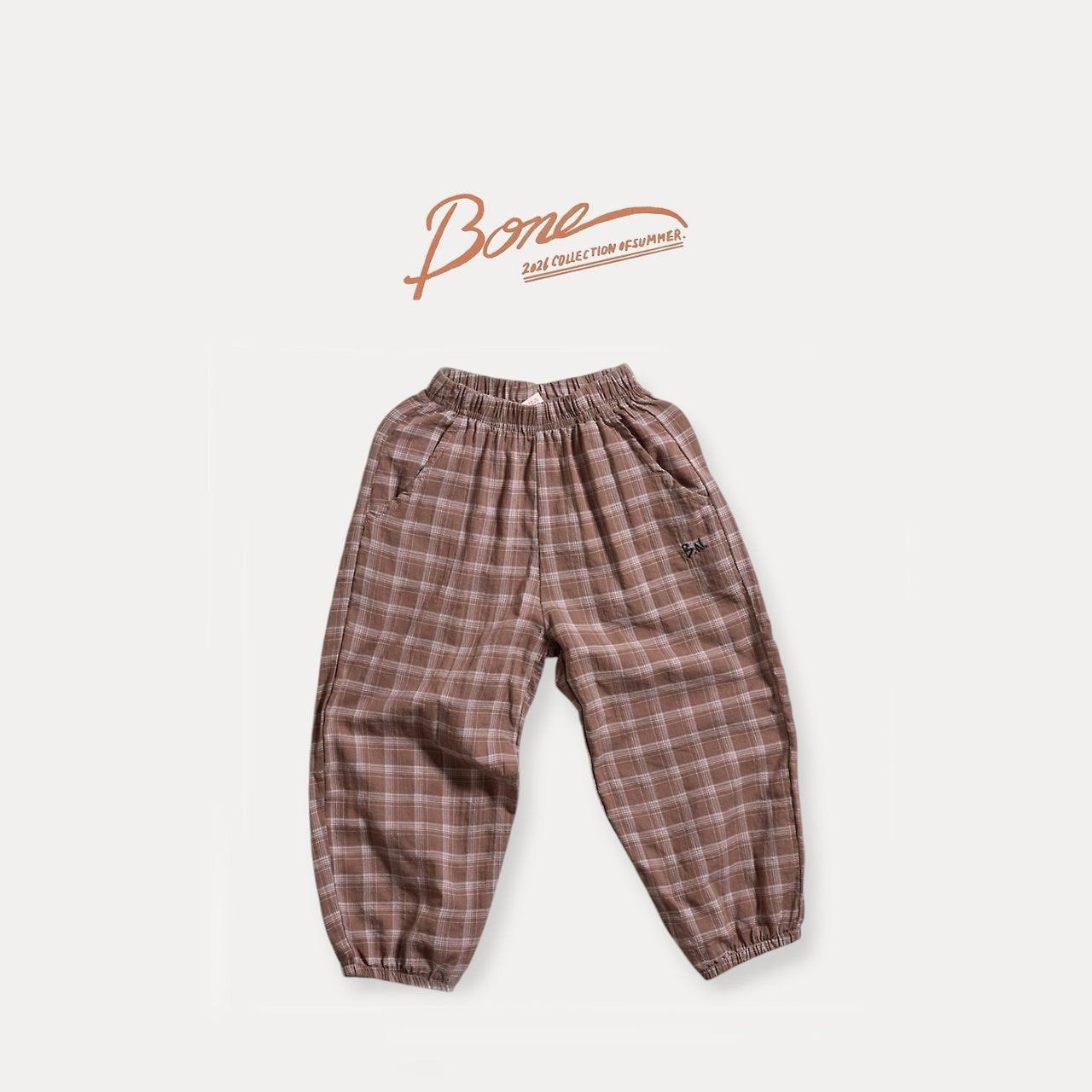 《予約》Retro Check Pants / Boneoune
