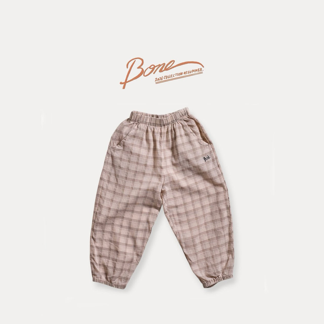 《予約》Retro Check Pants / Boneoune
